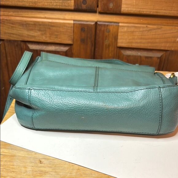 Fossil Green Tatum Crossbody Purse and Gray Madison Clutch Wallet Set - Picture 16 of 16